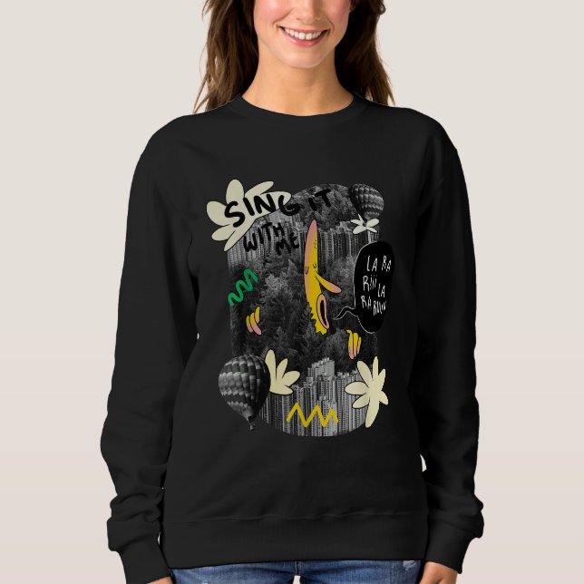 Sångare bananskog sång citat t shirt (Framsida)