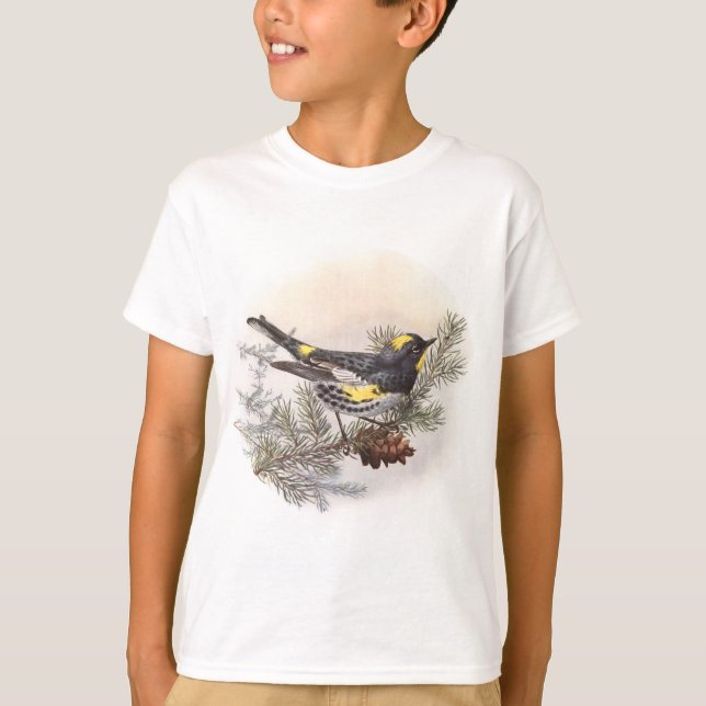 Sångare för Gult-rumped (audubons) Tee Shirt (Framsida)