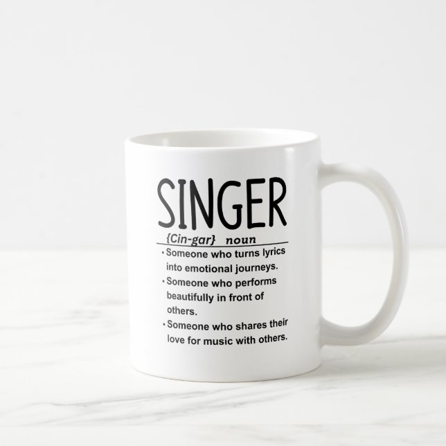 Sångare Kaffemugg (Höger)