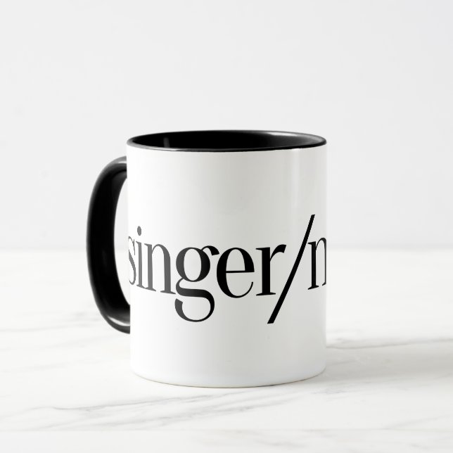 Sångare-/Moverkaffemugg Mugg (Framsida vänster)