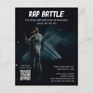 Sångare Musiker Musik Hip Hop Foto Reklam- Flygblad