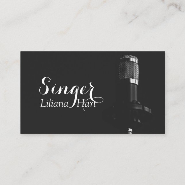 Sångare, Sångerska, Musik Namn Kort (Framsida)
