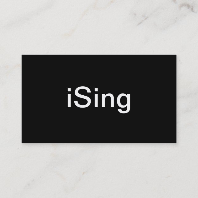 Sångarevisitkort Visitkort (Framsida)