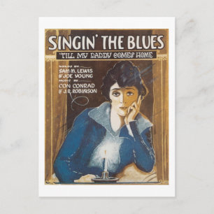 Sångboksskyddet i Blues Vintage Vykort