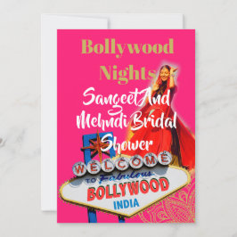 Sangeet Mehndi Henna Möhippa Bollywood Inbjudningar