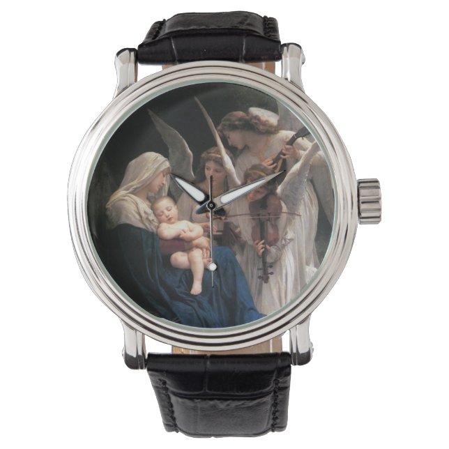 Sången av änglarna (1881) av Bouguereau Armbandsur (Framsida)
