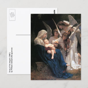 Sången av änglarna (1881) av Bouguereau Vykort