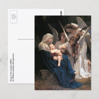 Sången av änglarna (1881) av Bouguereau Vykort