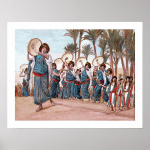 "Sången av Joy" Pesach Gift Art Print Poster
