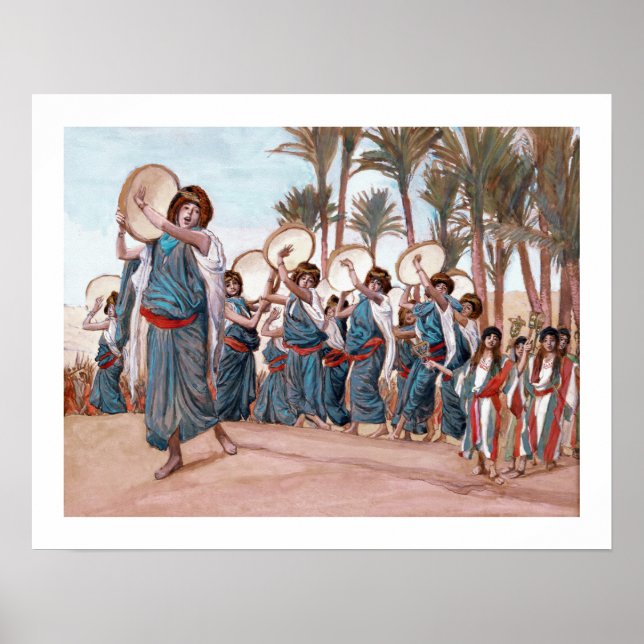 "Sången av Joy" Pesach Gift Art Print Poster (Framsidan)