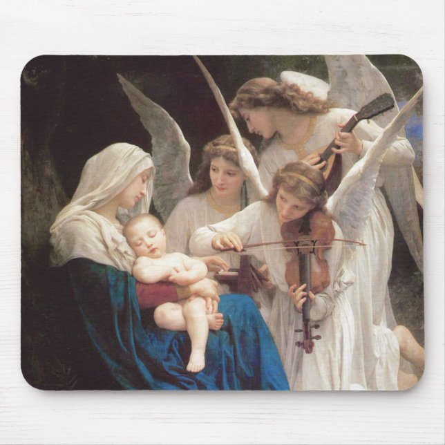 Sången om änglarna (1881) av Bouguereau Musmatta (Framsidan)