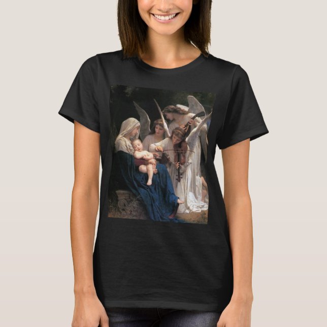 Sången om änglarna (1881) av Bouguereau Tee Shirt (Framsida)