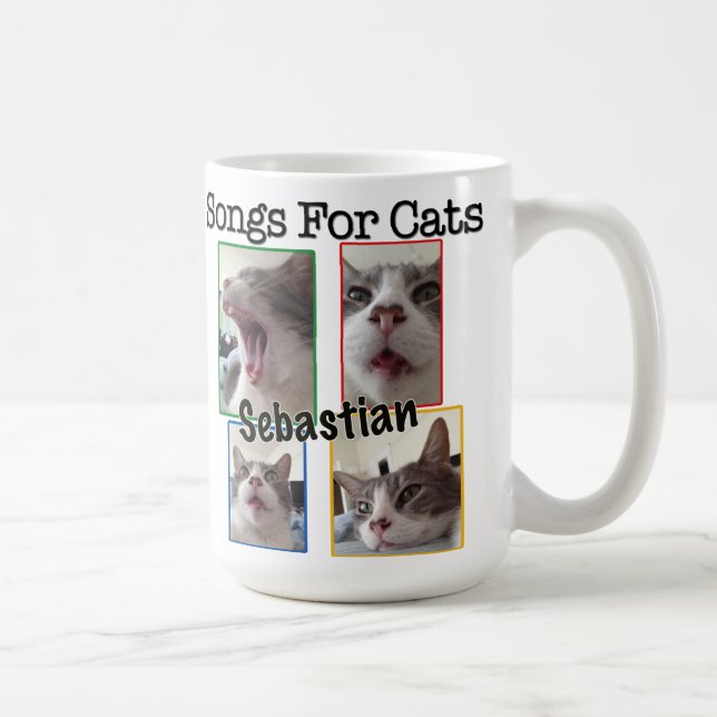 Sånger för katter - Sebastian kaffemugg (Höger)