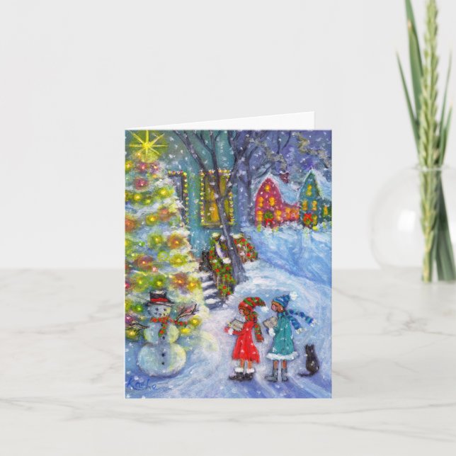 Sånger för snögubben helgkort (Framsida)