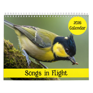 Sånger i Flykt: 2026 Fågel Fotografi Kalender