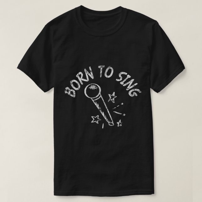 sångerska karaoke voalutbildning t shirt (Design framsida)