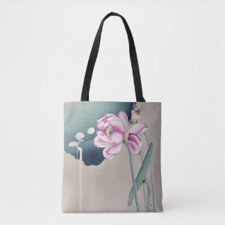 Sångfågel och lotus av Ohara Koson Tygkasse