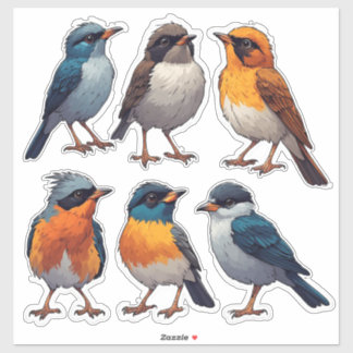 Sångfågeldekaljsamlingsset 🐦 klistermärken