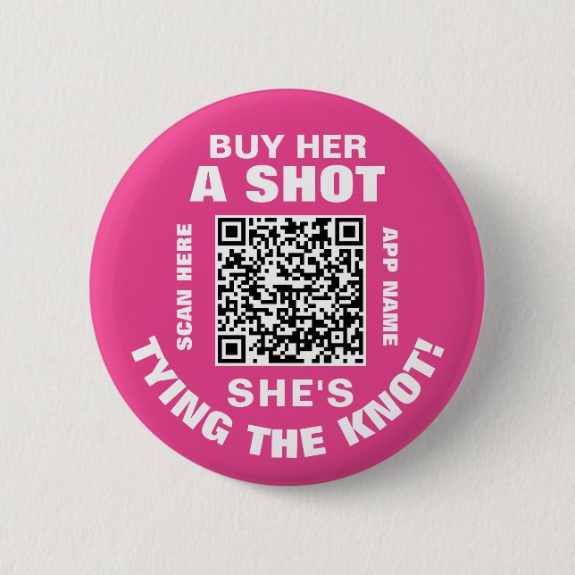 Sängkammar-QR-kod Köp henne en drink Hon knyter kn Knapp (Framsida)