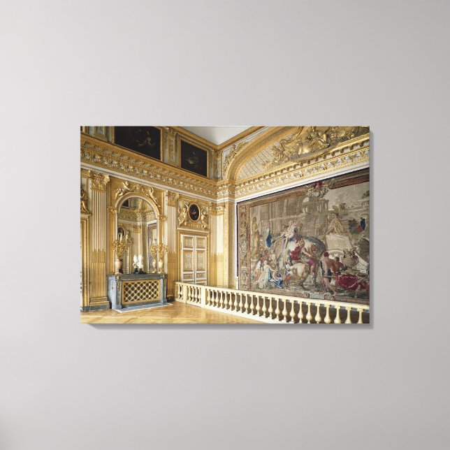 Sängkammaren i Louis XIV Canvastryck (Framsida)