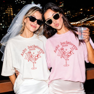 Sängkammarparty Martini Glas Bach Röd T-Shirt
