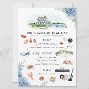 Sängkammarweekend Itinerary   Amagansett, NY Inbjudningar