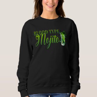 Sängkantsfest för kvinnor Blodtyp Mojito Cocktail T Shirt