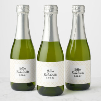 Sängkantsfest Miniflaschetiketter för Champagne