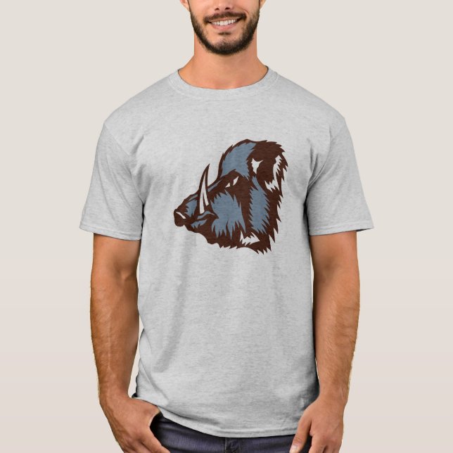 sanglier sauvage logo t-shirt (Framsida)