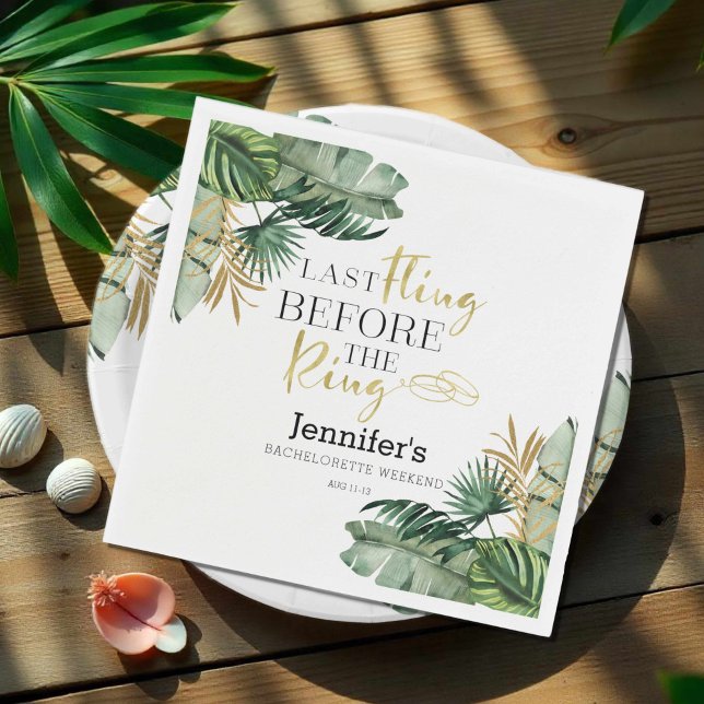 Sängpusseläktenskap Helg Servetter | Tropiska Ring (Skapare uppladdad)