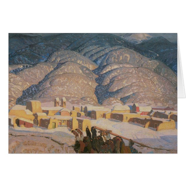 Sangre De Cristo Berg Hälsningskort (Framsidan Horizontal)