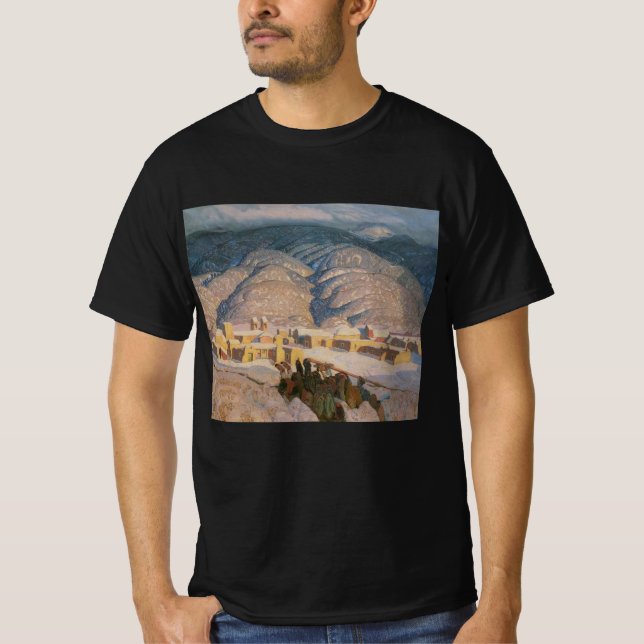 Sangre de Cristo-bergen av Blumenschein T-shirt (Framsida)