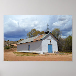 Sangre de Cristo Chapel i Cuartelez, New mexico Poster