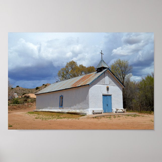 Sangre de Cristo Chapel i Cuartelez, New mexico Poster (Framsidan)