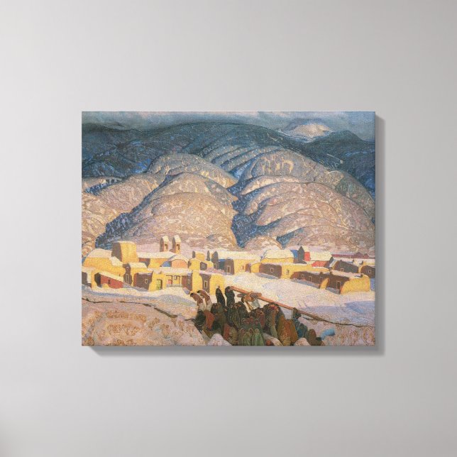 Sangre de Cristo Mountains av Blumenschein Canvastryck (Framsida)