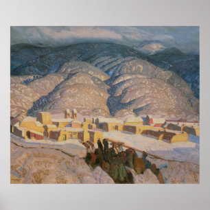 Sangre de Cristo Mountains av Blumenschein Poster