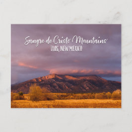 Sangre de Cristo Mountains nära Taos, New mexico Vykort