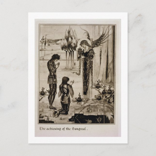 Sangreal, från Le Morte d'Ar Vykort (Framsida)