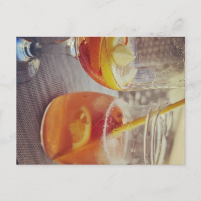 Sangria and Sunshine Helg Vykort (Framsida)