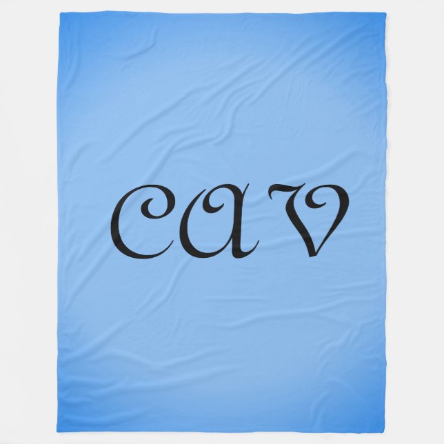 Sangria CornblommBlue Fleecefilt (Framsidan)