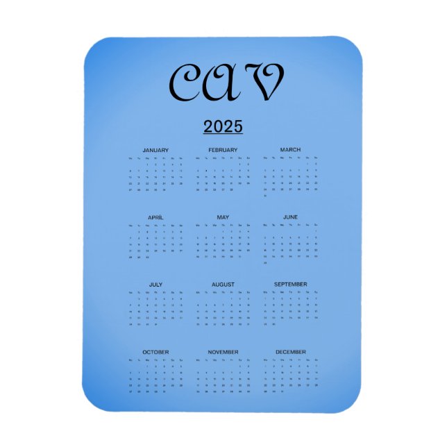 Sangria CornblommBlue Magnet (Vertikal)