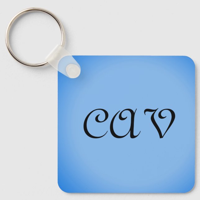 Sangria CornblommBlue Nyckelring (Framsida)