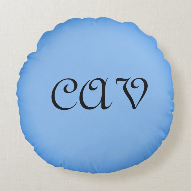 Sangria CornblommBlue Rund Kudde (Framsidan)