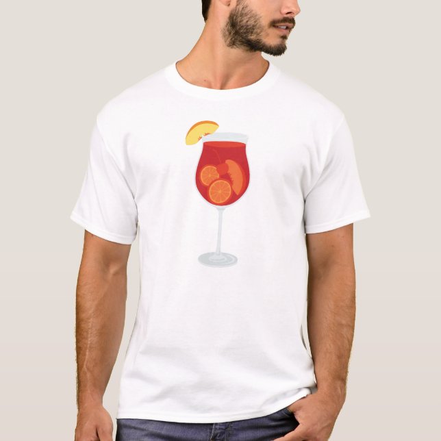 Sangria Drink T Shirt (Framsida)