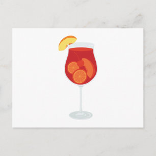 Sangria Drink Vykort