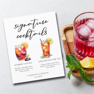Sangria Long Island Tea Namnteckning Cocktails Men