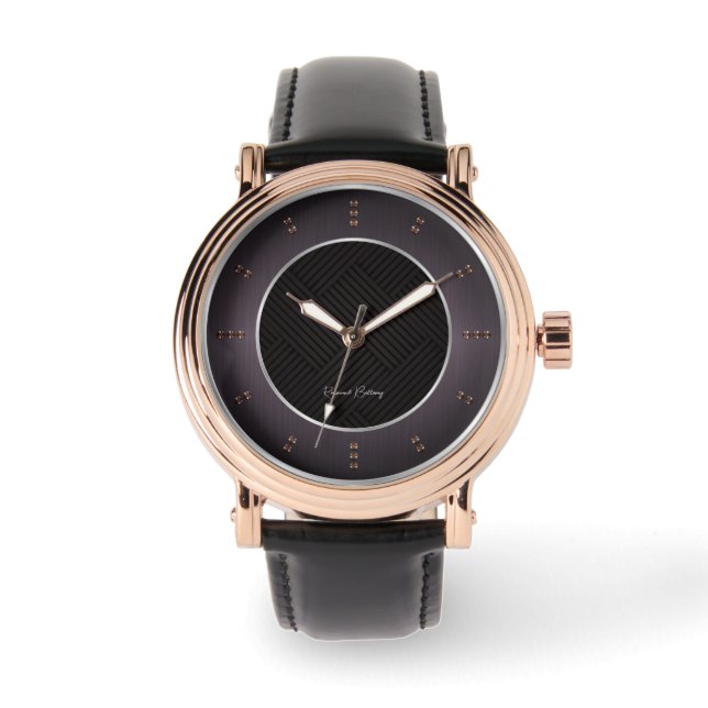 Sangria Metallic Luxury Armbandsur (Framsida)