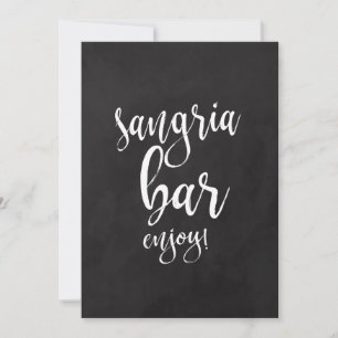 Sangria Pub-prisvärd Bröllop-skylt för kretskort