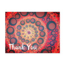 Sangria Red Fractal Spiral Tack