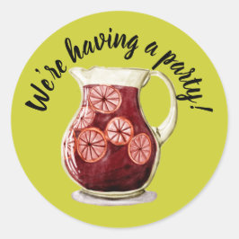 Sangria Runt Klistermärke